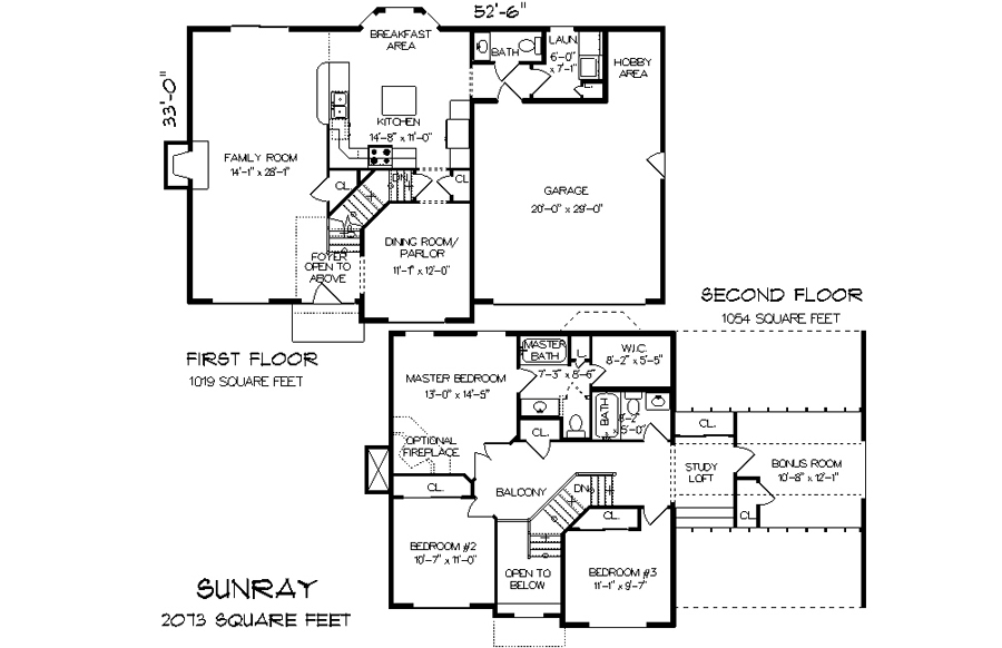 Sunray 3 Bedroom Floor Plan